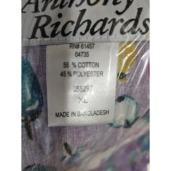 Anthony Richards Women's TShirt Tank Apron Purple‎ Fruit Dbl Pocket New XL - Picture 11 of 11